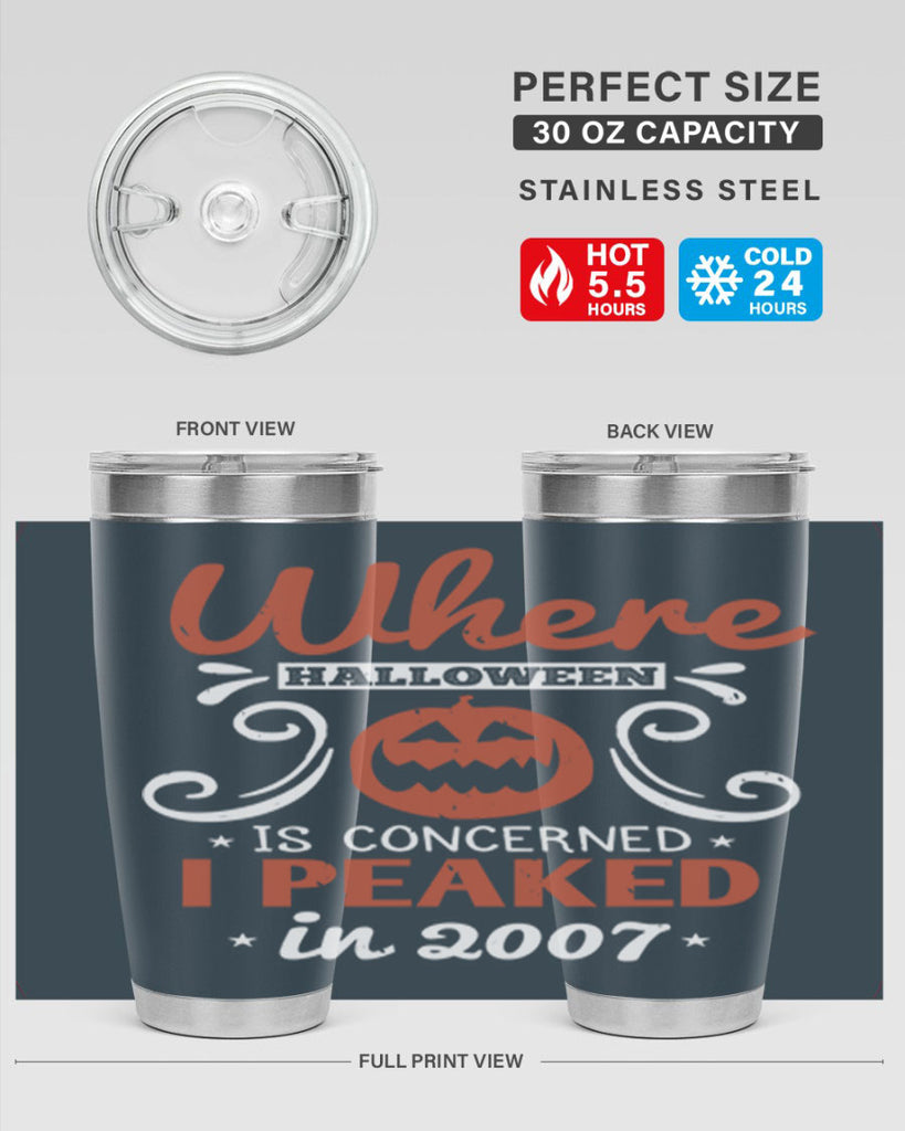 where halloween is 122#- halloween- Tumbler