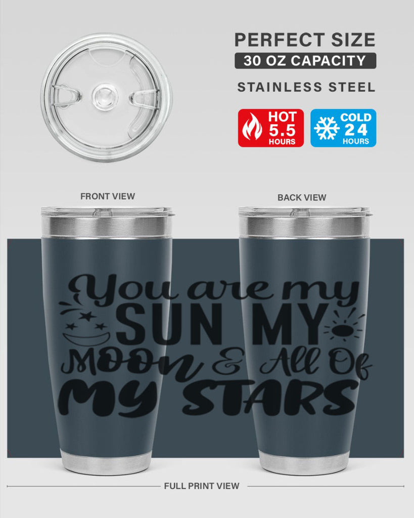 you are my sun my moon all of my stars 4#- family- Tumbler