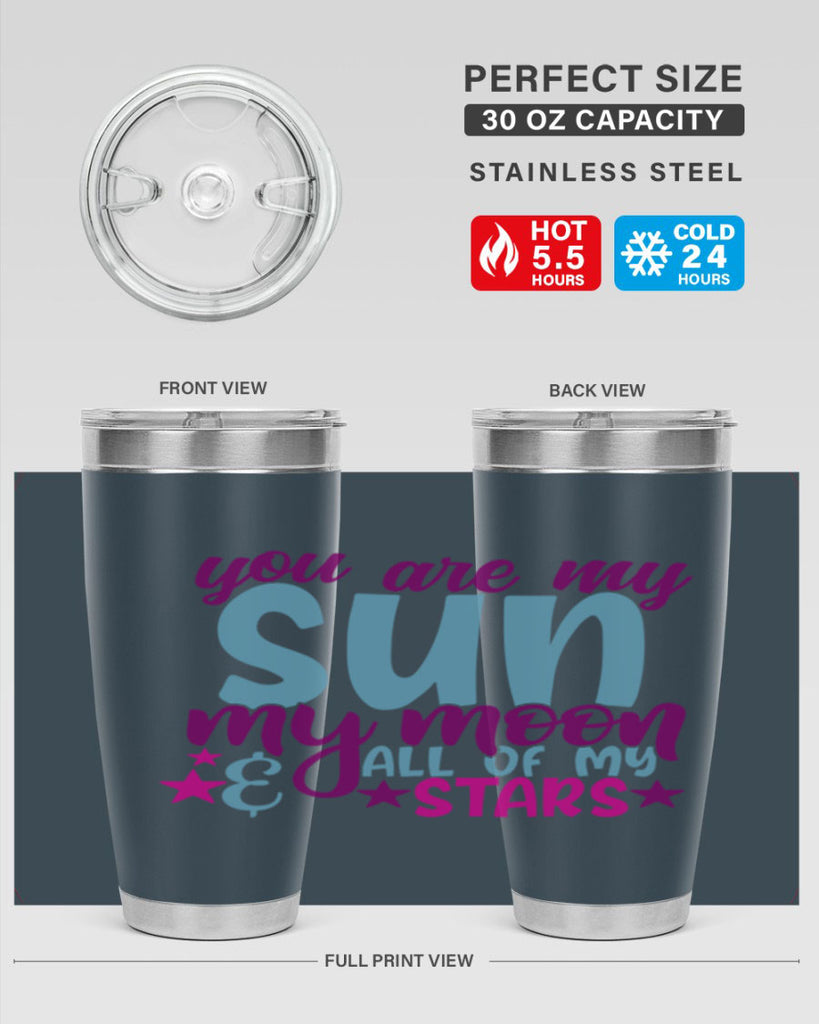 you are my sun my moon all of my stars 6#- family- Tumbler