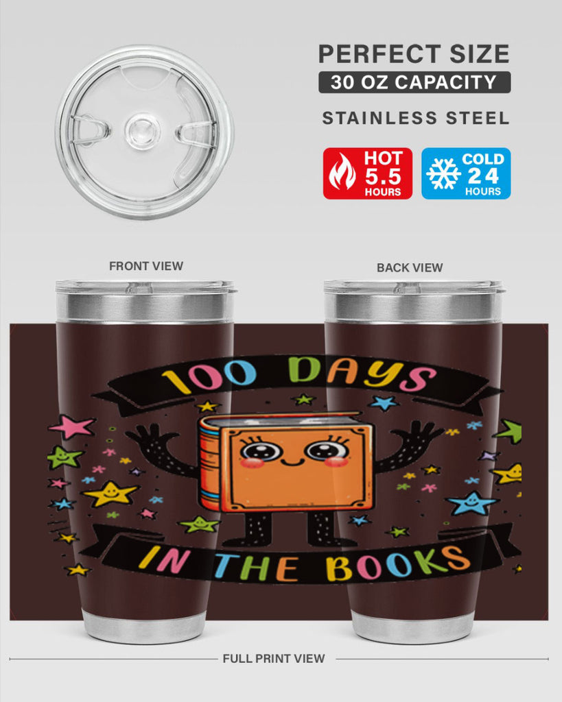 100 Days in the Books 30#- 100 days of school- Tumbler
