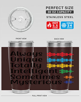 Always Unique Style 42#- autism- Tumbler