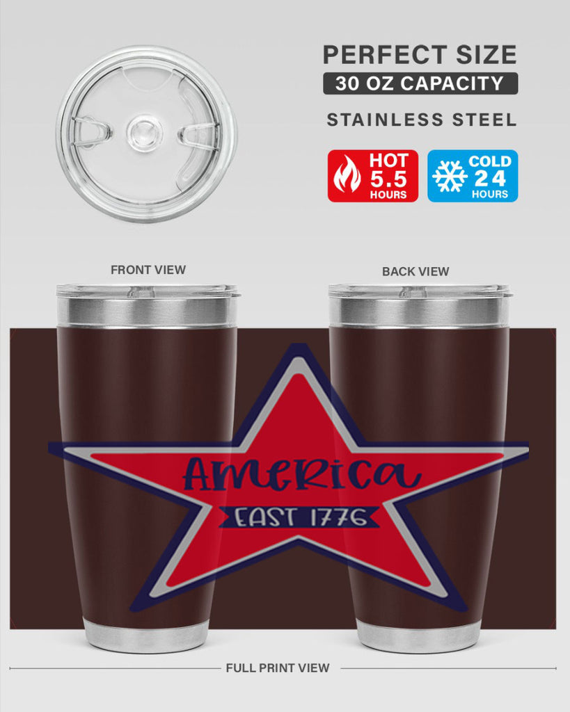 America East Style 144#- Fourt Of July- Tumbler