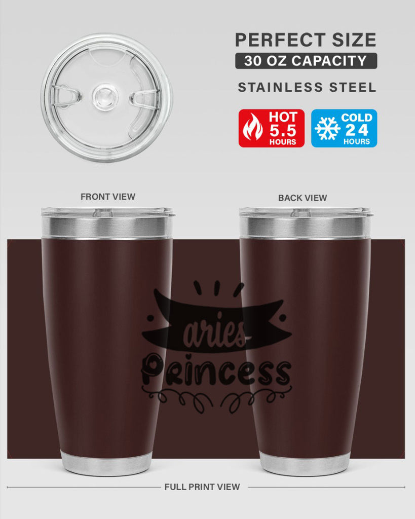 Aries princess 116#- zodiac- Tumbler
