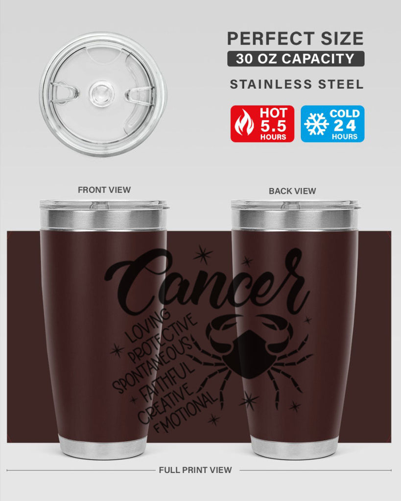 Cancer 151#- zodiac- Tumbler
