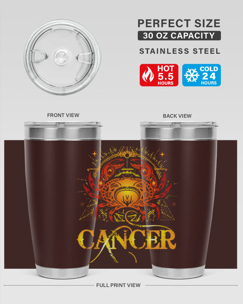 Cancer 163#- zodiac- Tumbler