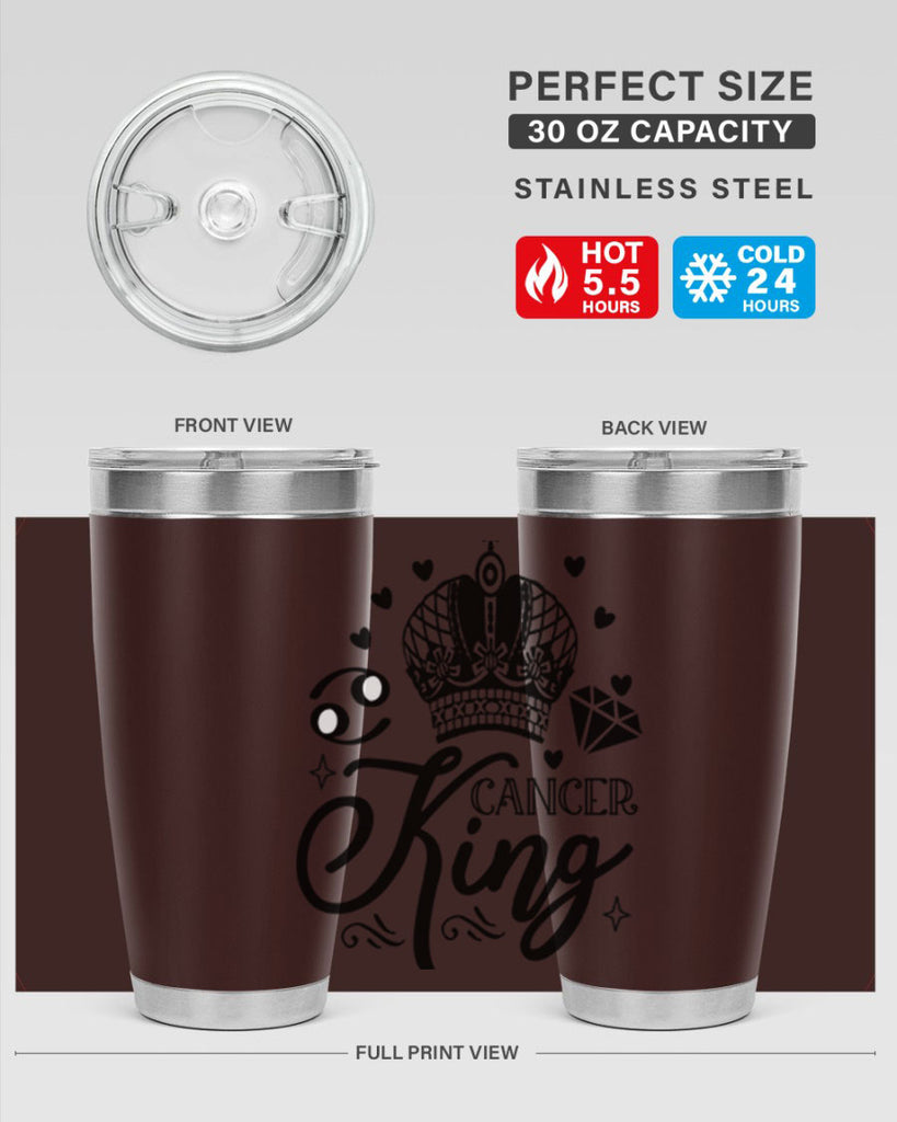 Cancer king 158#- zodiac- Tumbler