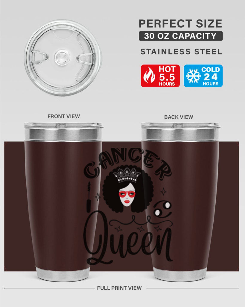 Cancer queen 162#- zodiac- Tumbler