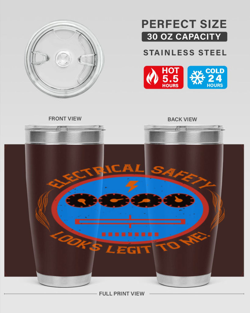 Electrical safety looks legit to me Style 57#- electrician- tumbler