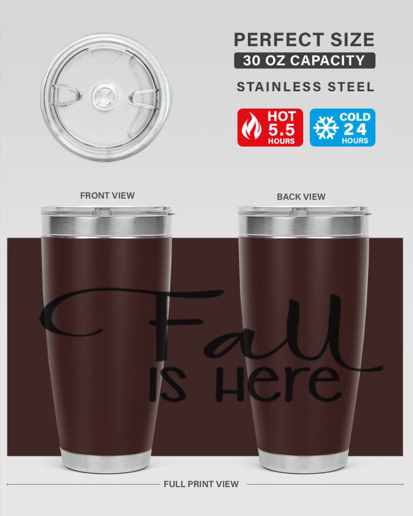 Fall Is Here 109#- fall- Tumbler
