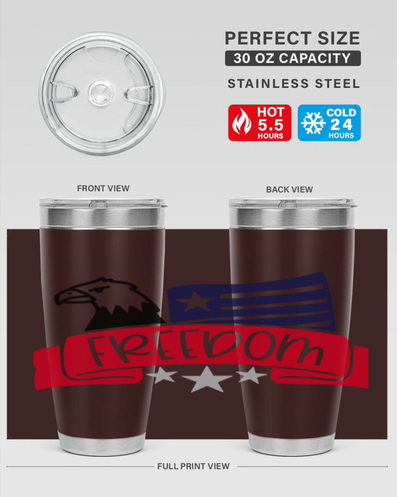 Freedom Style 147#- Fourt Of July- Tumbler