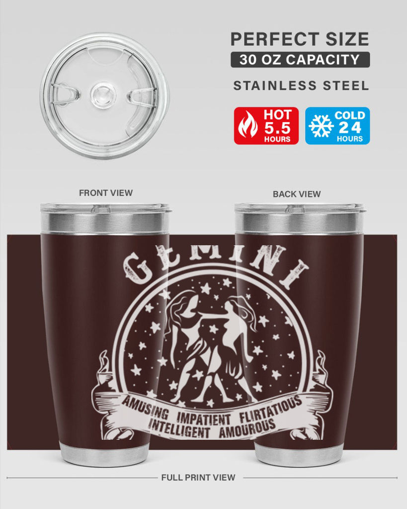Gemini 10#- zodiac- Tumbler