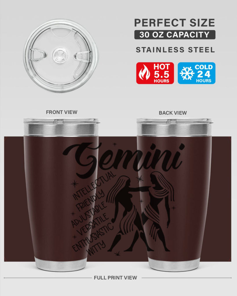 Gemini 223#- zodiac- Tumbler
