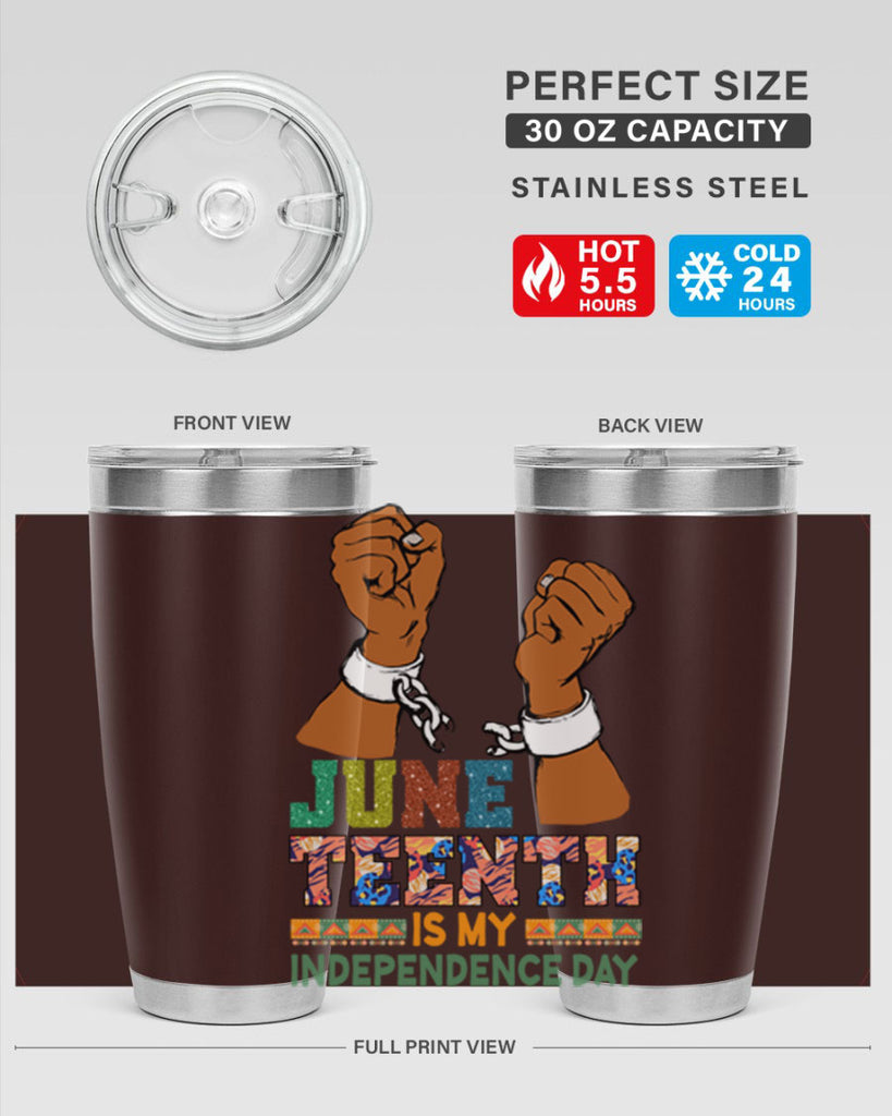 Juneteenth Is My Independence Day Png 29#- Juneteenth- tumbler