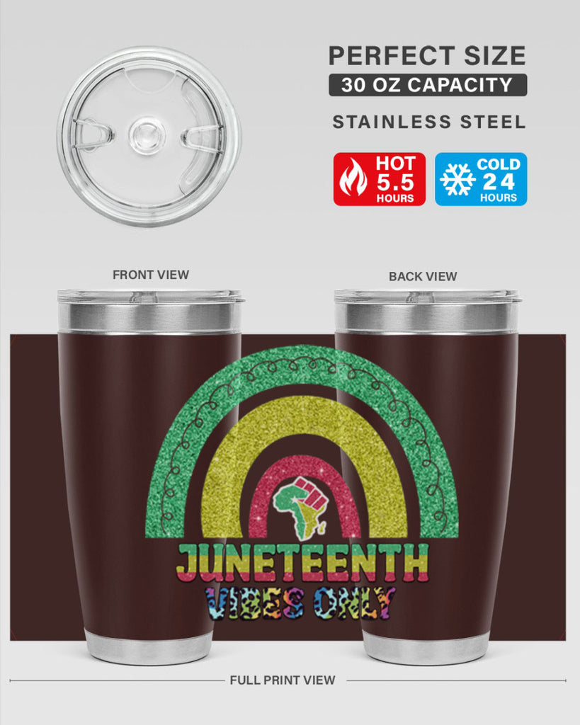 Juneteenth Vibes Only 5#- Juneteenth- tumbler