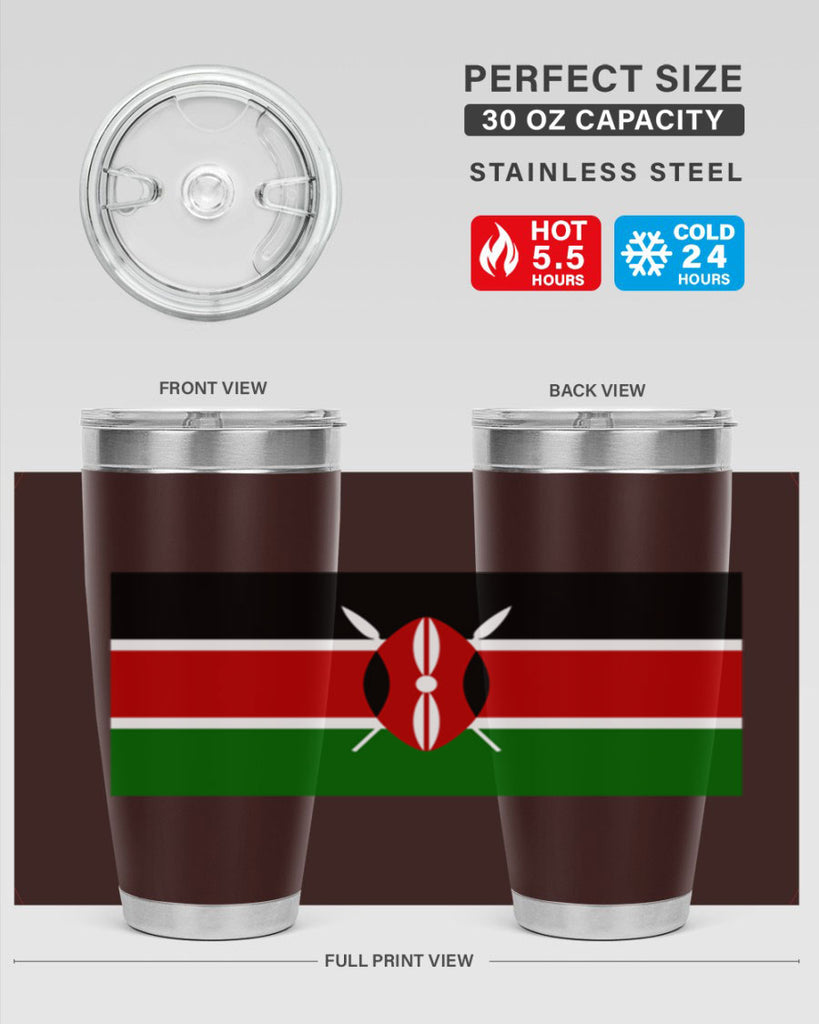 Kenya 110#- world flags- Tumbler