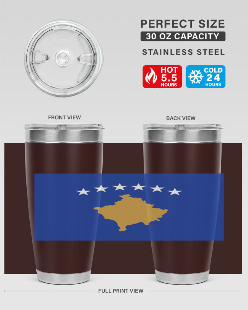 Kosovo 108#- world flags- Tumbler