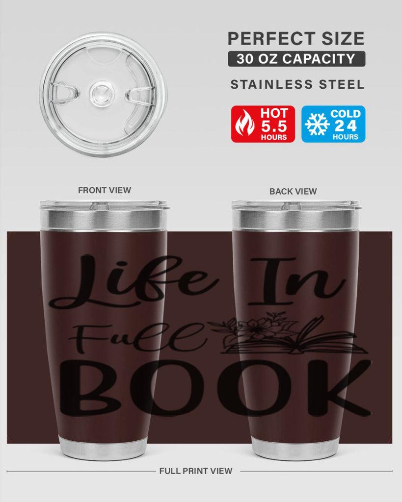Life In Full Book 297#- spring- Tumbler