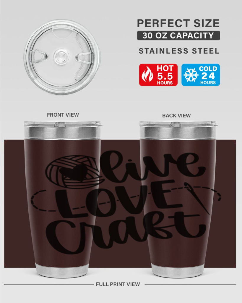 Live Love Craft 15#- crafting- Tumbler