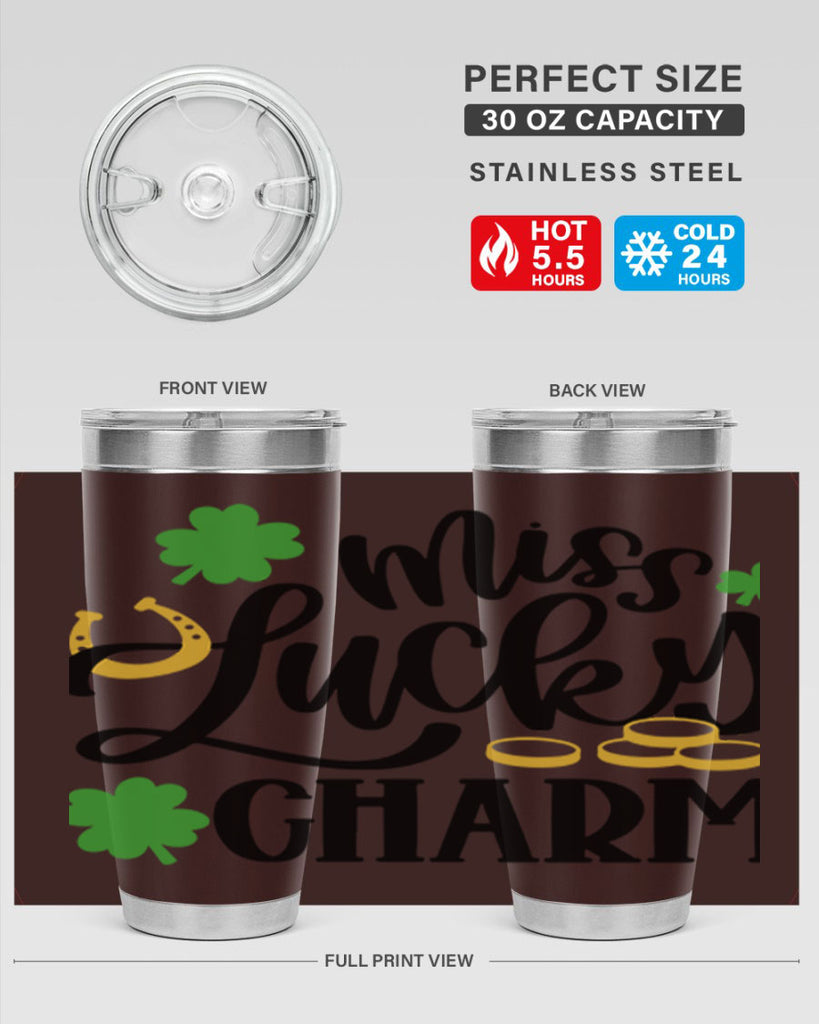 Miss Lucky Charm Style 47#- St Patricks Day- Tumbler