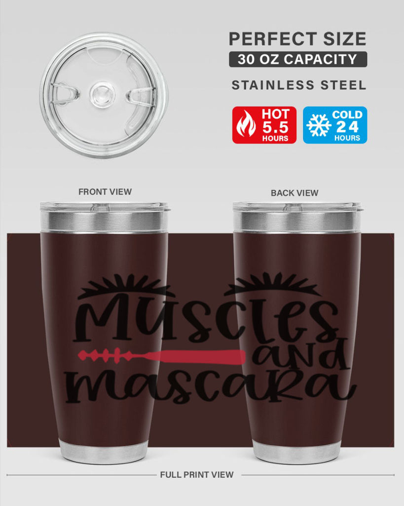 Muscles and mascara design Style 221#- make up- Tumbler