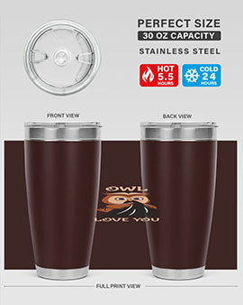 Owl Love You A TurtleRabbit 12#- owl- Tumblers