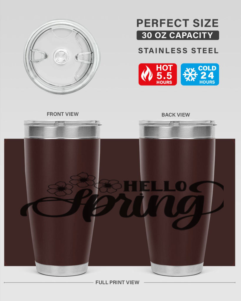 PNG_Hello Spring393#- spring- Tumbler