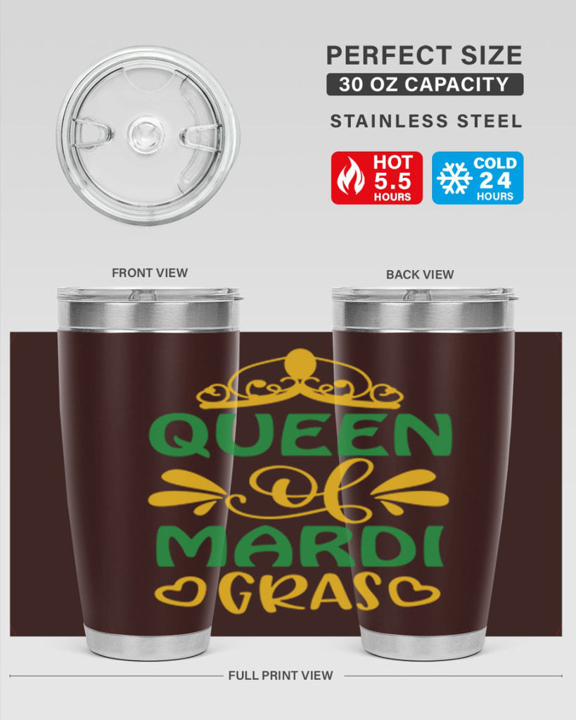 Queen Of Mardi Gras 134#- fashion- Cotton Tank