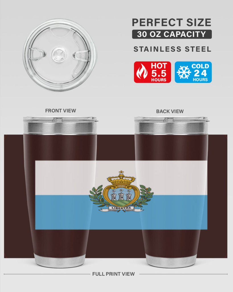 San Marino 48#- world flags- Tumbler