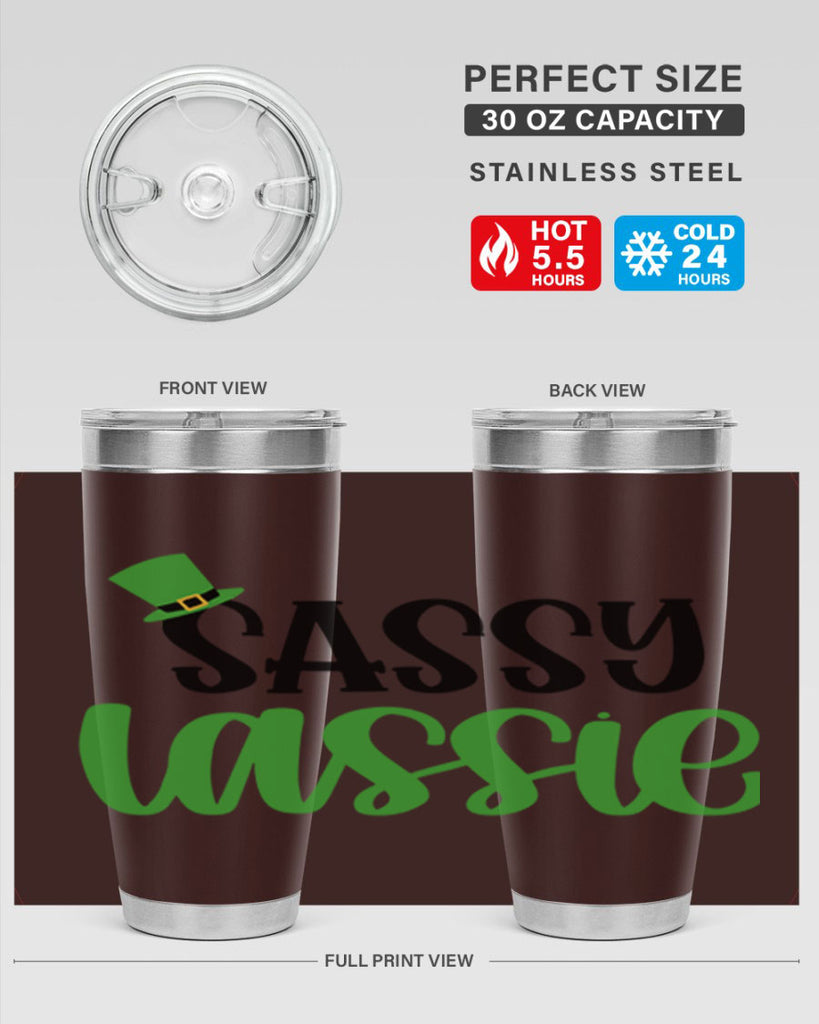 Sassy Iassie Style 34#- St Patricks Day- Tumbler