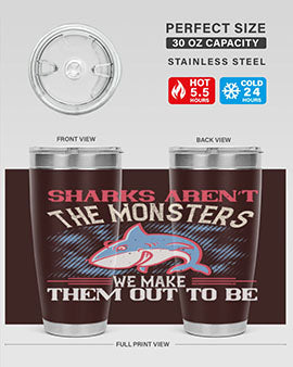 Sharks aren’t the monsters we make them out to be Style 24#- shark  fish- Tumbler