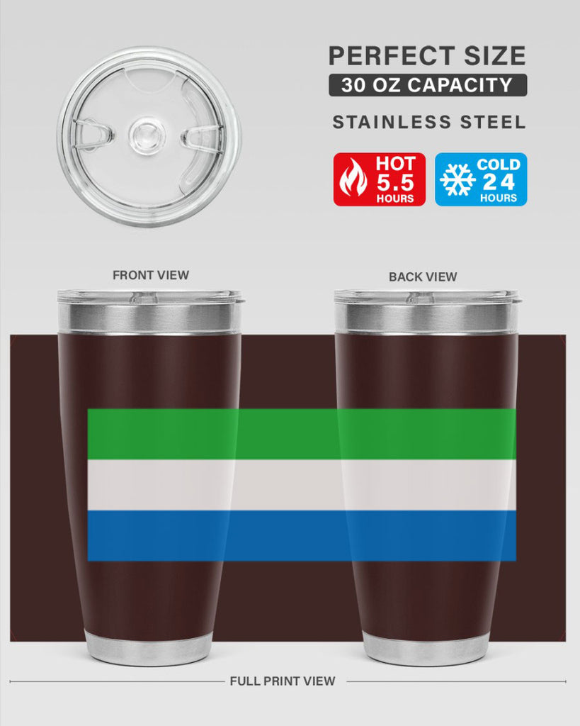 Sierra Leone 42#- world flags- Tumbler
