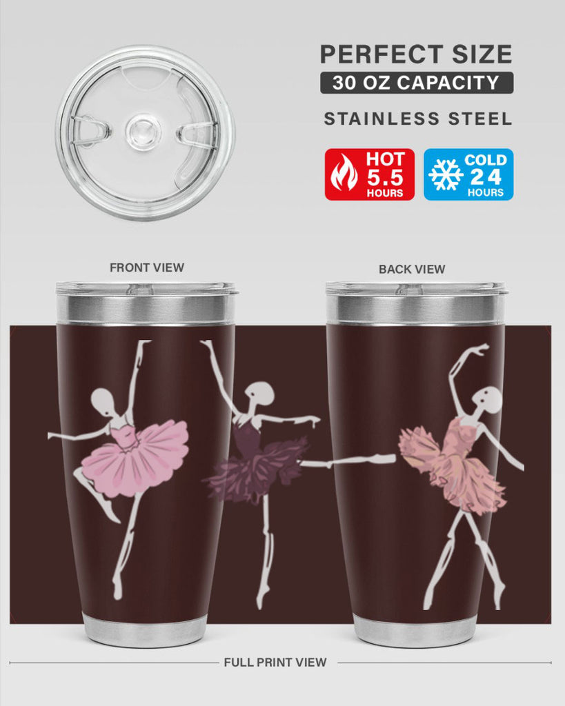 Skeleton Ballerinas Ballet Halloween Ballet 79#- ballet- Tumbler
