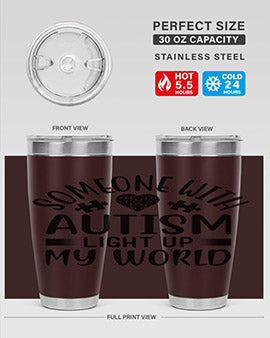 Some one with Style 50#- autism- Tumbler