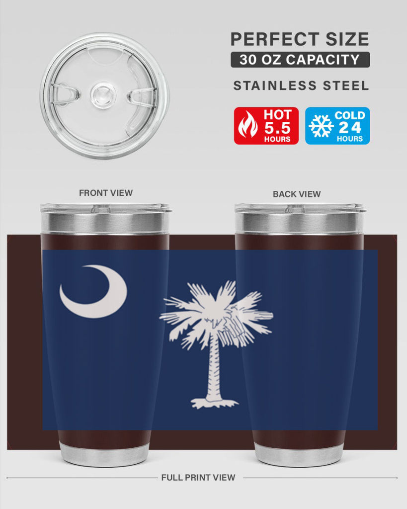 South Carolina 12#- Us Flags- Tumbler