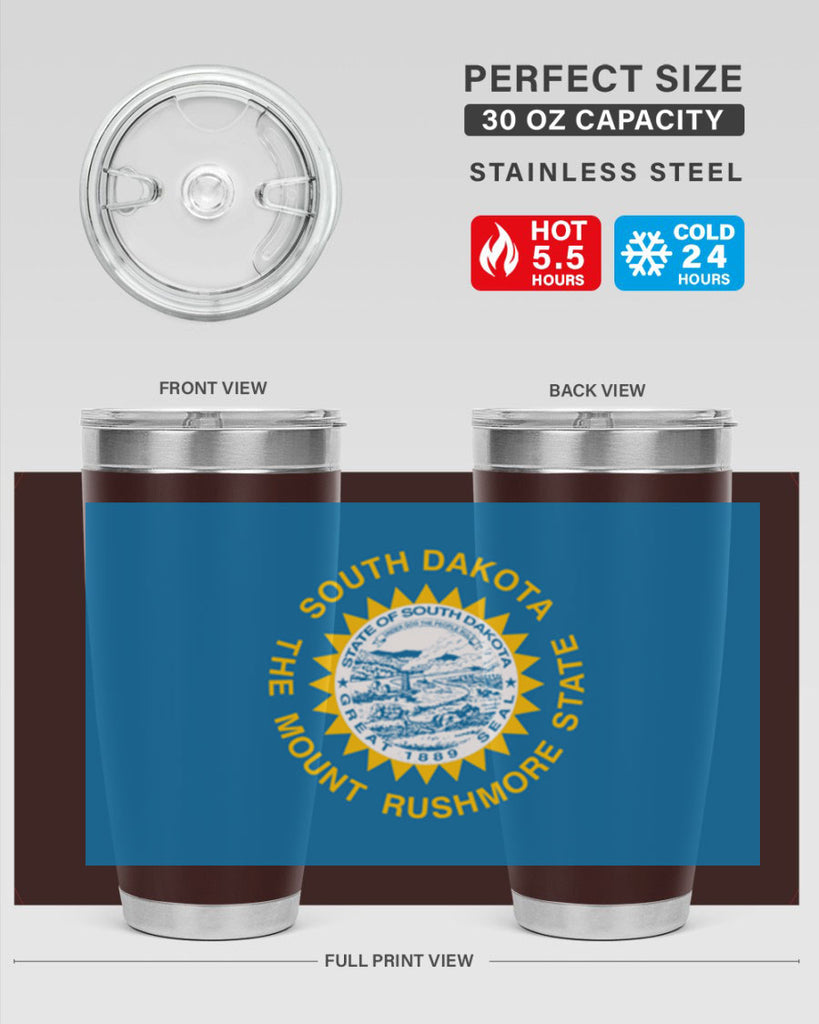 South Dakota 11#- Us Flags- Tumbler