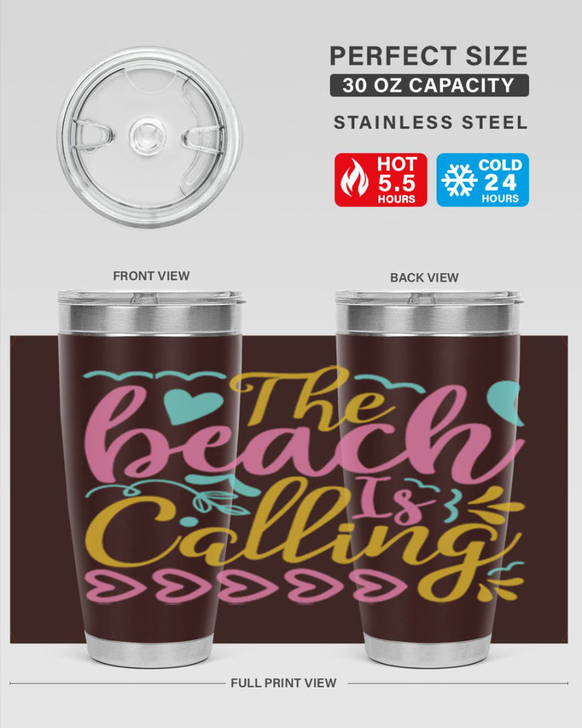 The beach is calling Style 1#- summer- Tumbler