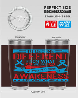 To become different from what we are we must have some awareness of what we are Style 11#- self awareness- Tumbler