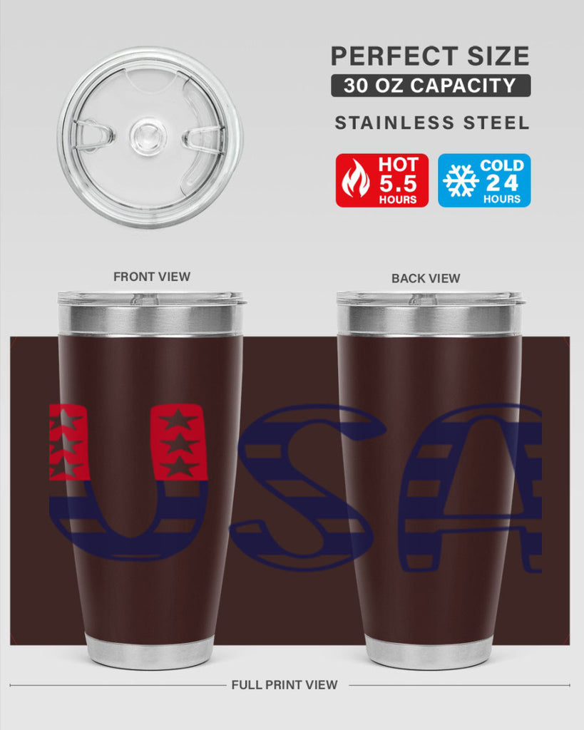 USA Style 184#- Fourt Of July- Tumbler