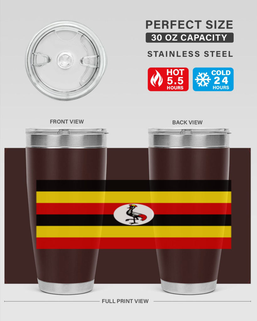 Uganda 14#- world flags- Tumbler