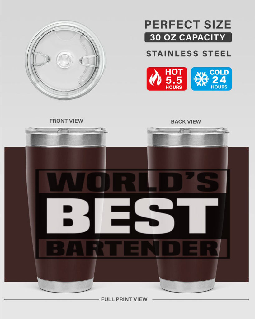 Worlds best Style 8#- bartender- tumbler