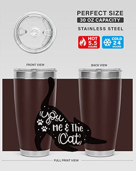 You Me The Cat Style 111#- cat- Tumbler