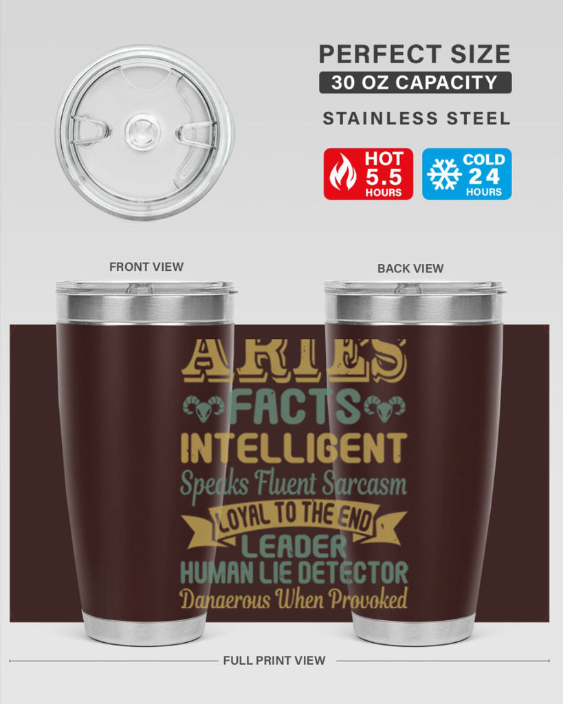 aries 123#- zodiac- Tumbler