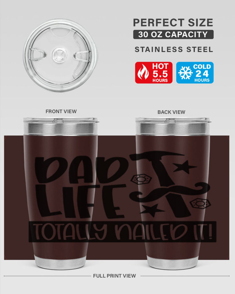 dad life totally nailed it 64#- fathers day- Tumbler
