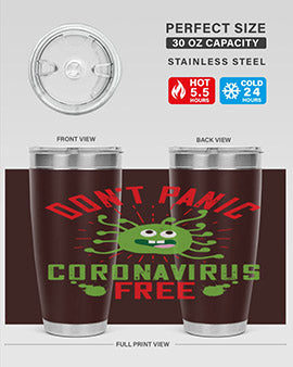 dont panic coronavirus free Style 43#- corona virus- Tumbler