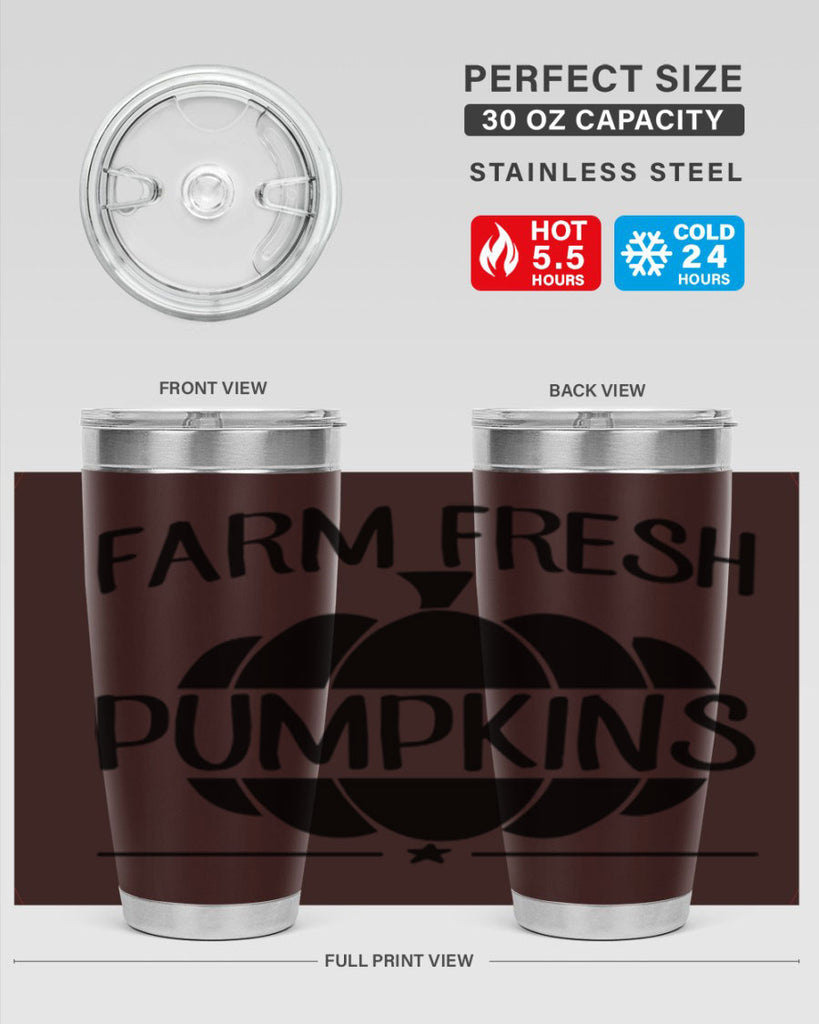farm fresh pumpkins 173#- fall- Tumbler