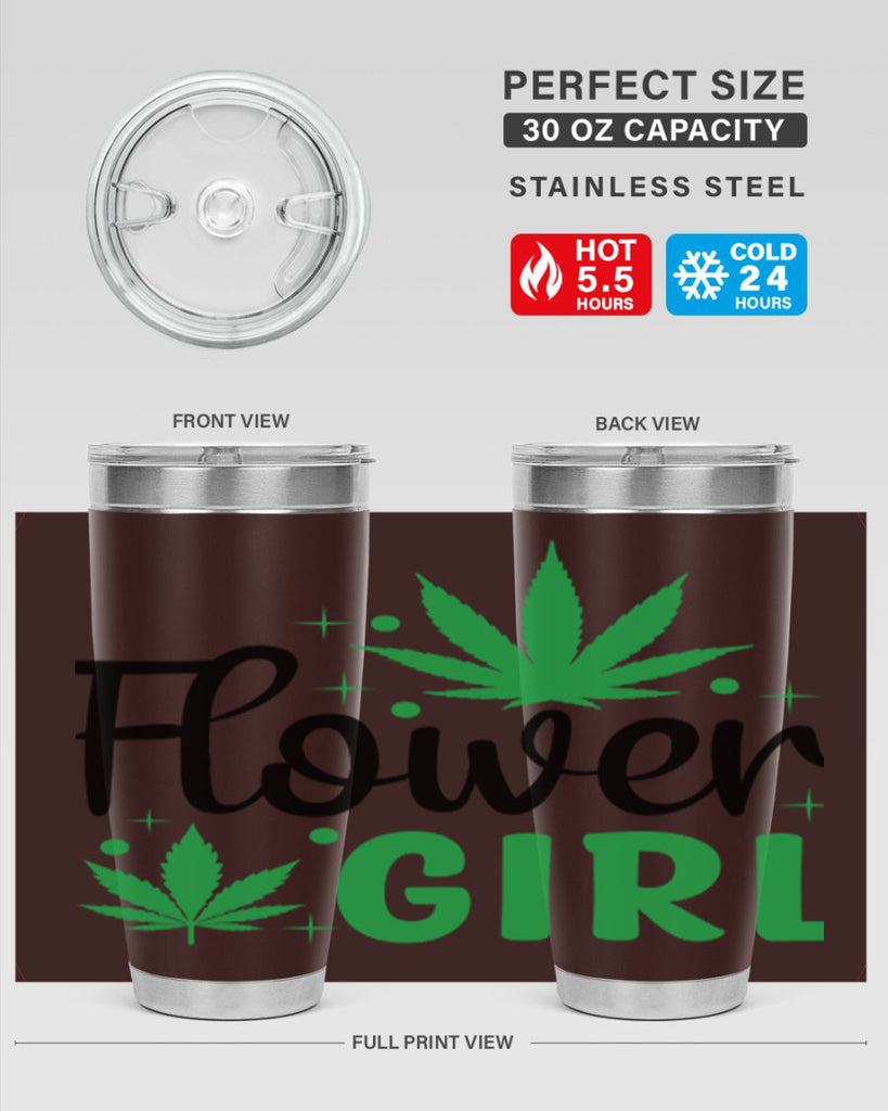flower girl 83#- marijuana- Tumbler