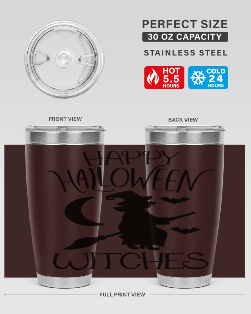 happy halloween witches 63#- halloween- Tumbler