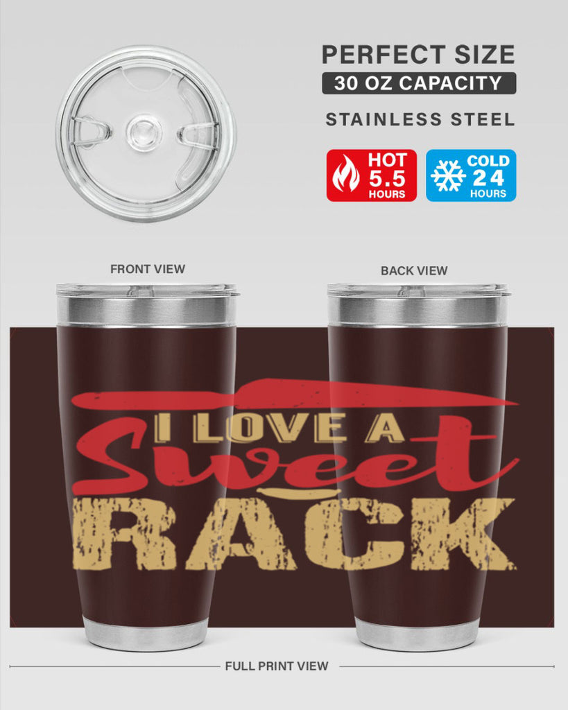 i love a sweet rack 40#- bbq- Tumbler