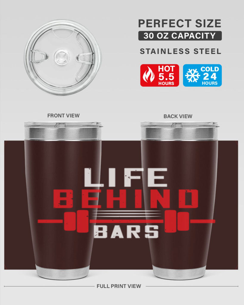 life behind bars 85#- gym- Tumbler