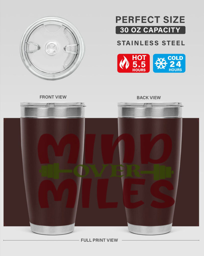 mind over miles 29#- gym- Tumbler